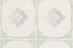 96199-1 cikkszámú tapéta.Barokk-klasszikus,valódi textil,fehér,szürke,gyengén mosható,vlies tapéta