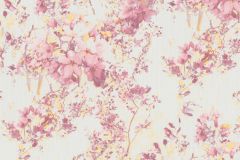 37816-1 cikkszámú tapéta.Virágmintás,pink-rózsaszín,piros-bordó,sárga,súrolható,vlies tapéta