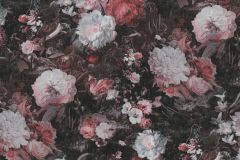 38821-4 cikkszámú tapéta.Virágmintás,pink-rózsaszín,szürke,súrolható,vlies tapéta