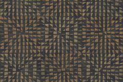38352-2 cikkszámú tapéta.Geometriai mintás,kockás,barna,fekete,sárga,lemosható,vlies tapéta