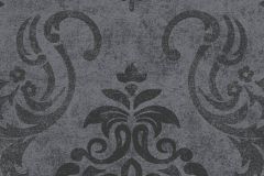 95372-3 cikkszámú tapéta.Barokk-klasszikus,fekete,szürke,lemosható,vlies tapéta