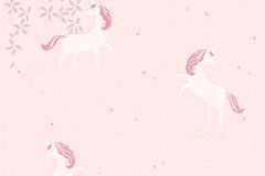 36989-3 cikkszámú tapéta.állatok,csillámos,gyerek,különleges felületű,ezüst,fehér,pink-rózsaszín,lemosható,vlies tapéta