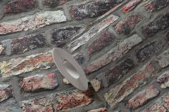 36281-1 cikkszámú tapéta.Dekor,kőhatású-kőmintás,barna,piros-bordó,szürke,súrolható,vlies tapéta