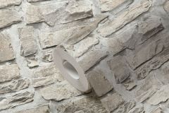 36370-2 cikkszámú tapéta.Dekor,kőhatású-kőmintás,bézs-drapp,szürke,súrolható,vlies tapéta