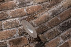 38814-2 cikkszámú tapéta.Dekor,kőhatású-kőmintás,barna,bézs-drapp,szürke,súrolható,vlies tapéta