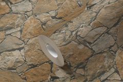 95863-1 cikkszámú tapéta.Dekor,kőhatású-kőmintás,barna,bézs-drapp,szürke,súrolható,vlies tapéta