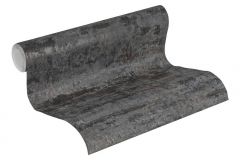 37415-4 cikkszámú tapéta.Beton,kőhatású-kőmintás,fekete,súrolható,vlies tapéta
