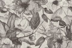 37216-3 cikkszámú tapéta.Virágmintás,barna,szürke,súrolható,vlies tapéta