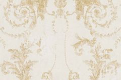 37648-2 cikkszámú tapéta.Barokk-klasszikus,arany,fehér,súrolható,vlies tapéta