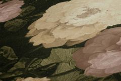 37650-1 cikkszámú tapéta.Virágmintás,pink-rózsaszín,vajszín,zöld,súrolható,vlies tapéta