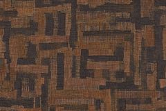 78204-6 cikkszámú tapéta.Geometriai mintás,textil hatású,textilmintás,barna,súrolható,vlies tapéta