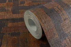 78204-6 cikkszámú tapéta.Geometriai mintás,textil hatású,textilmintás,barna,súrolható,vlies tapéta