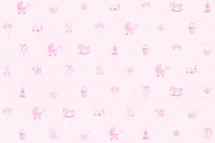 35854-1 cikkszámú tapéta.Gyerek,különleges felületű,különleges motívumos,rajzolt,pink-rózsaszín,gyengén mosható,vlies tapéta