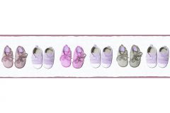 35864-1 cikkszámú tapéta.Gyerek,különleges felületű,különleges motívumos,fehér,lila,pink-rózsaszín,vlies bordűr