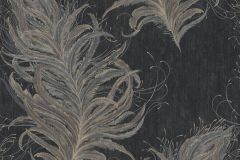 38009-4 cikkszámú tapéta.Barokk-klasszikus,természeti mintás,arany,ezüst,fekete,súrolható,vlies tapéta