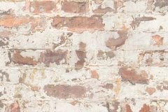 36929-1 cikkszámú tapéta.Kőhatású-kőmintás,különleges felületű,fehér,narancs-terrakotta,sárga,szürke,súrolható,vlies tapéta