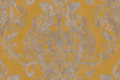 37681-2 cikkszámú tapéta.Barokk-klasszikus,sárga,szürke,súrolható,vlies tapéta