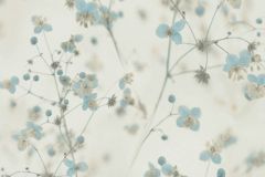 38726-2 cikkszámú tapéta.Virágmintás,fehér,kék,súrolható,vlies tapéta