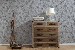 38969-6 cikkszámú tapéta.Beton,kőhatású-kőmintás,ezüst,fekete,illesztés mentes,lemosható,vlies tapéta