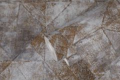 38976-4 cikkszámú tapéta.Beton,geometriai mintás,kőhatású-kőmintás,barna,szürke,súrolható,vlies tapéta