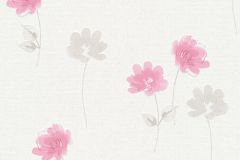 35911-1 cikkszámú tapéta.Különleges felületű,rajzolt,virágmintás,fehér,pink-rózsaszín,szürke,súrolható,vlies tapéta