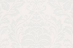 2554-40 cikkszámú tapéta.Barokk-klasszikus,fehér,lemosható,vlies tapéta
