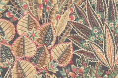 39653-1 cikkszámú tapéta.Rajzolt,természeti mintás,textil hatású,virágmintás,barna,bézs-drapp,piros-bordó,szürke,zöld,súrolható,vlies tapéta