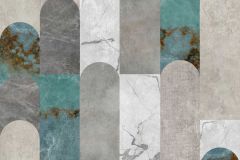 398341 cikkszámú tapéta.Szürke,türkiz,lemosható,vlies poszter, fotótapéta