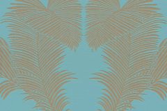 37959-4 cikkszámú tapéta.Metál-fényes,természeti mintás,arany,türkiz,lemosható,vlies tapéta
