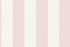 38101-3 cikkszámú tapéta.Csíkos,fehér,pink-rózsaszín,lemosható,illesztés mentes,vlies tapéta