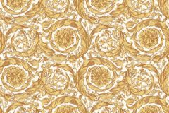 36692-5 cikkszámú tapéta.Barokk-klasszikus,különleges felületű,arany,fehér,súrolható,vlies tapéta