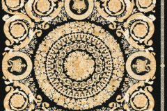 37055-3 cikkszámú tapéta.Barokk-klasszikus,különleges felületű,metál-fényes,arany,fekete,súrolható,vlies tapéta