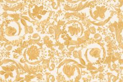 38706-4 cikkszámú tapéta.Barokk-klasszikus,virágmintás,arany,fehér,súrolható,vlies tapéta