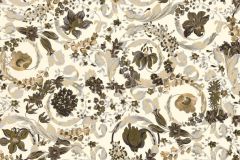 38706-6 cikkszámú tapéta.Barokk-klasszikus,virágmintás,barna,fehér,szürke,súrolható,vlies tapéta