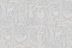 1762 cikkszámú tapéta.Emberek-sztárok,különleges motívumos,rajzolt,retro,fehér,szürke,lemosható,vlies tapéta