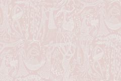 1764 cikkszámú tapéta.Emberek-sztárok,különleges motívumos,rajzolt,retro,fehér,pink-rózsaszín,lemosható,vlies tapéta
