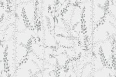 1786 cikkszámú tapéta.Rajzolt,retro,természeti mintás,fehér,szürke,lemosható,vlies tapéta