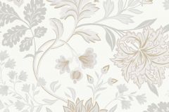 2007 cikkszámú tapéta.Virágmintás,bézs-drapp,fehér,lemosható,vlies tapéta