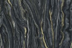 10149-15 cikkszámú tapéta.Kőhatású-kőmintás,arany,fekete,lemosható,vlies tapéta