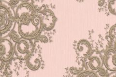 10154-05 cikkszámú tapéta.Barokk-klasszikus,metál-fényes,arany,pink-rózsaszín,lemosható,vlies tapéta
