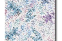 47450 cikkszámú tapéta.Rajzolt,természeti mintás,virágmintás,kék,lila,lemosható,vlies tapéta