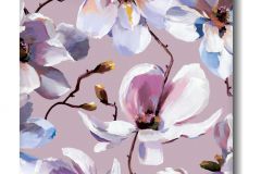 47463 cikkszámú tapéta.Rajzolt,virágmintás,kék,pink-rózsaszín,lemosható,vlies tapéta