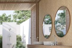 33376 cikkszámú tapéta.Geometriai mintás,barna,súrolható,vlies tapéta