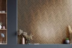 33377 cikkszámú tapéta.Geometriai mintás,barna,súrolható,vlies tapéta