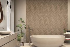 33377 cikkszámú tapéta.Geometriai mintás,barna,súrolható,vlies tapéta