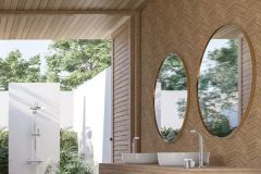 33377 cikkszámú tapéta.Geometriai mintás,barna,súrolható,vlies tapéta