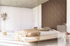 33378 cikkszámú tapéta.Geometriai mintás,barna,súrolható,vlies tapéta