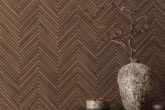 33378 cikkszámú tapéta.Geometriai mintás,barna,súrolható,vlies tapéta