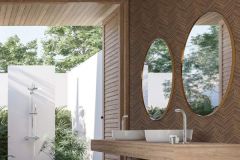 33378 cikkszámú tapéta.Geometriai mintás,barna,súrolható,vlies tapéta