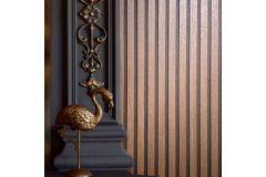 33397 cikkszámú tapéta.3d hatású,csíkos,fa hatású-fa mintás,barna,illesztés mentes,súrolható,vlies tapéta